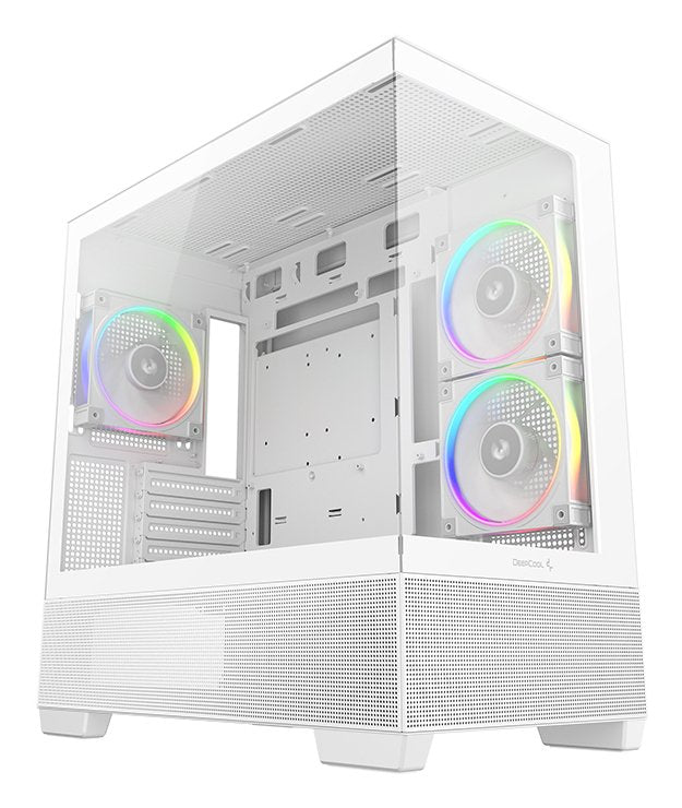 Deepcool Cg380 3f, Caja Torre Blanca, Vidrio Templado X 2 R-Cg380-Whagm3-G