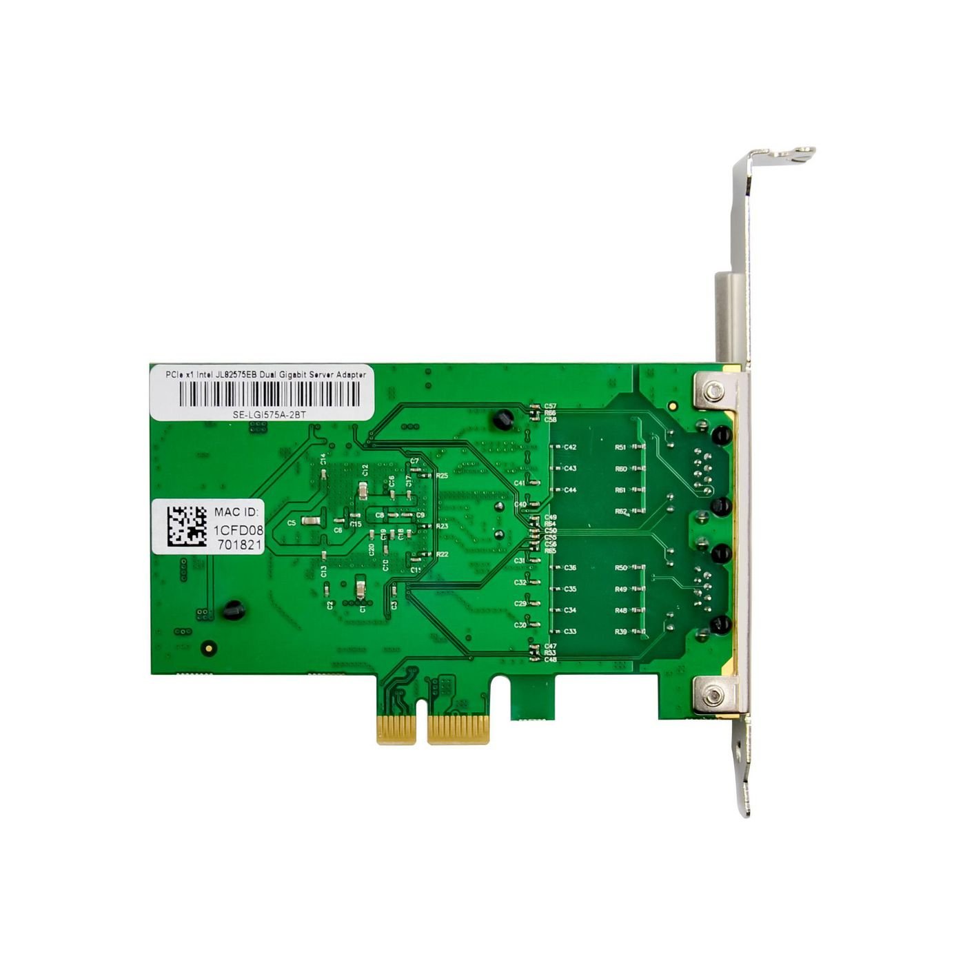 Network Card Pcie X1 Intel  82575 Dual- Rj45