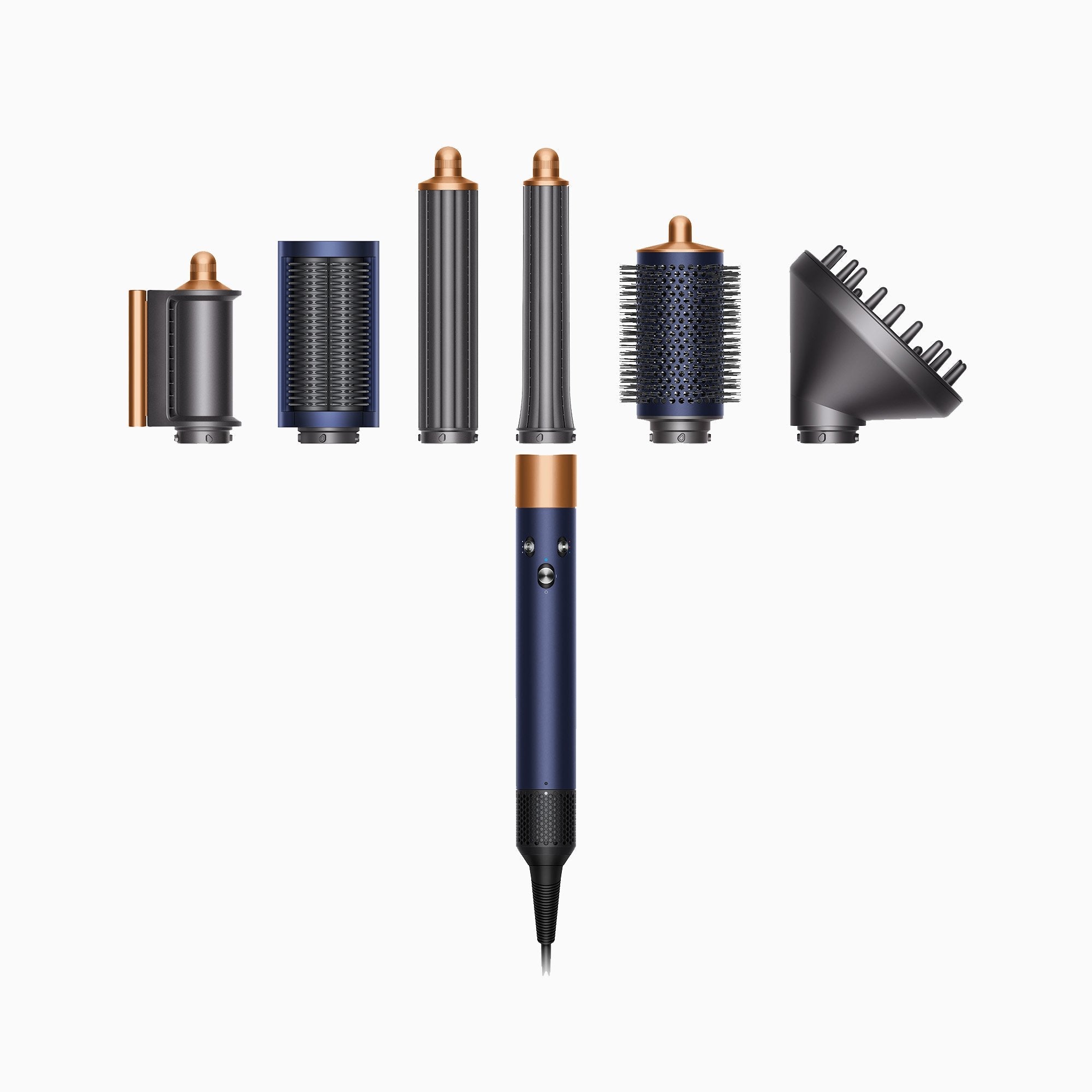 Rizador Y Peinador Dyson Airwrap Complete Long Volumise Azul