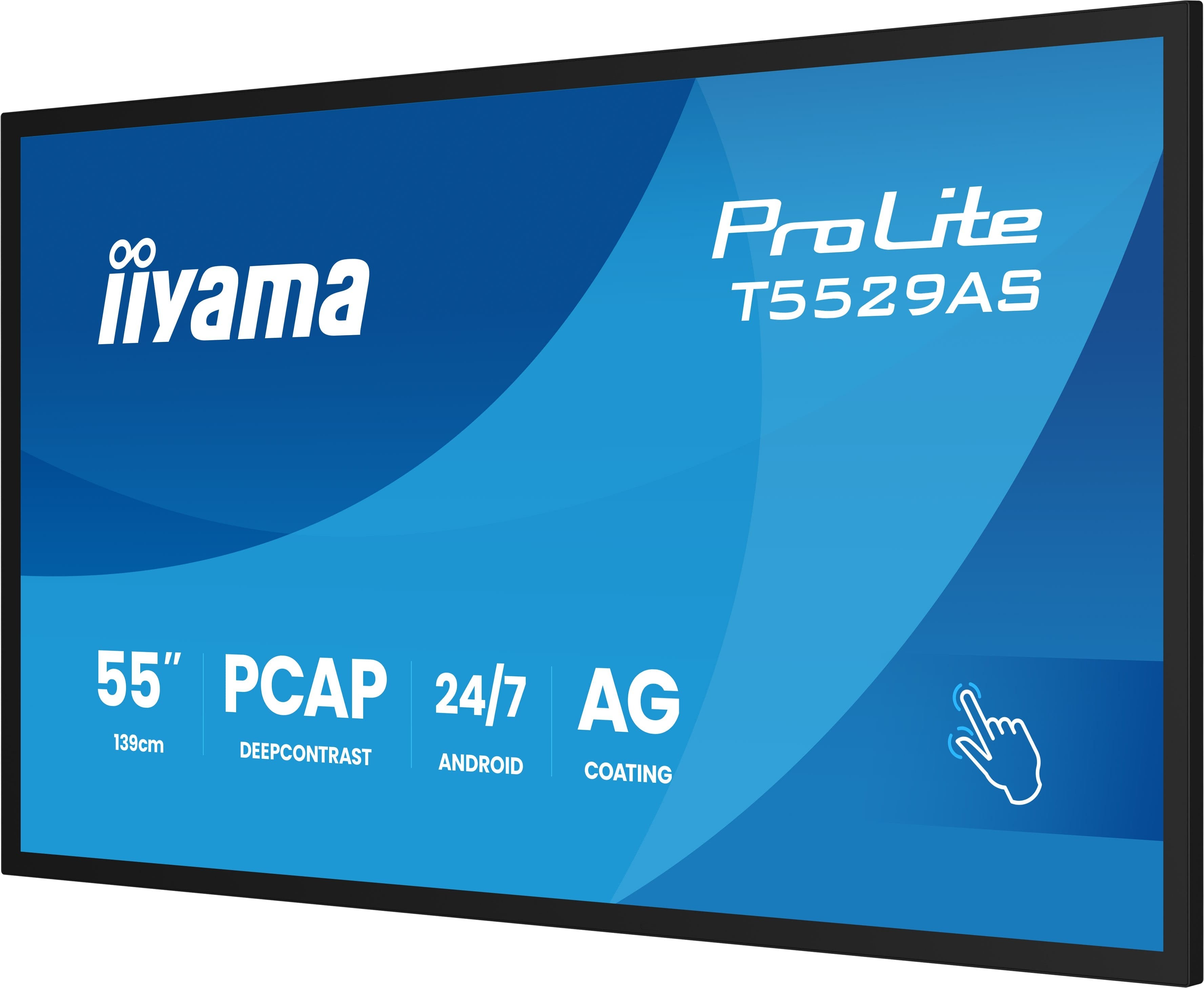 EAN 4948570125586 - iiyama T5529AS-B1AG pantalla de señalización Panel plano interactivo 138,7 cm (54.6") LED Wifi 500 cd / m imagen 8