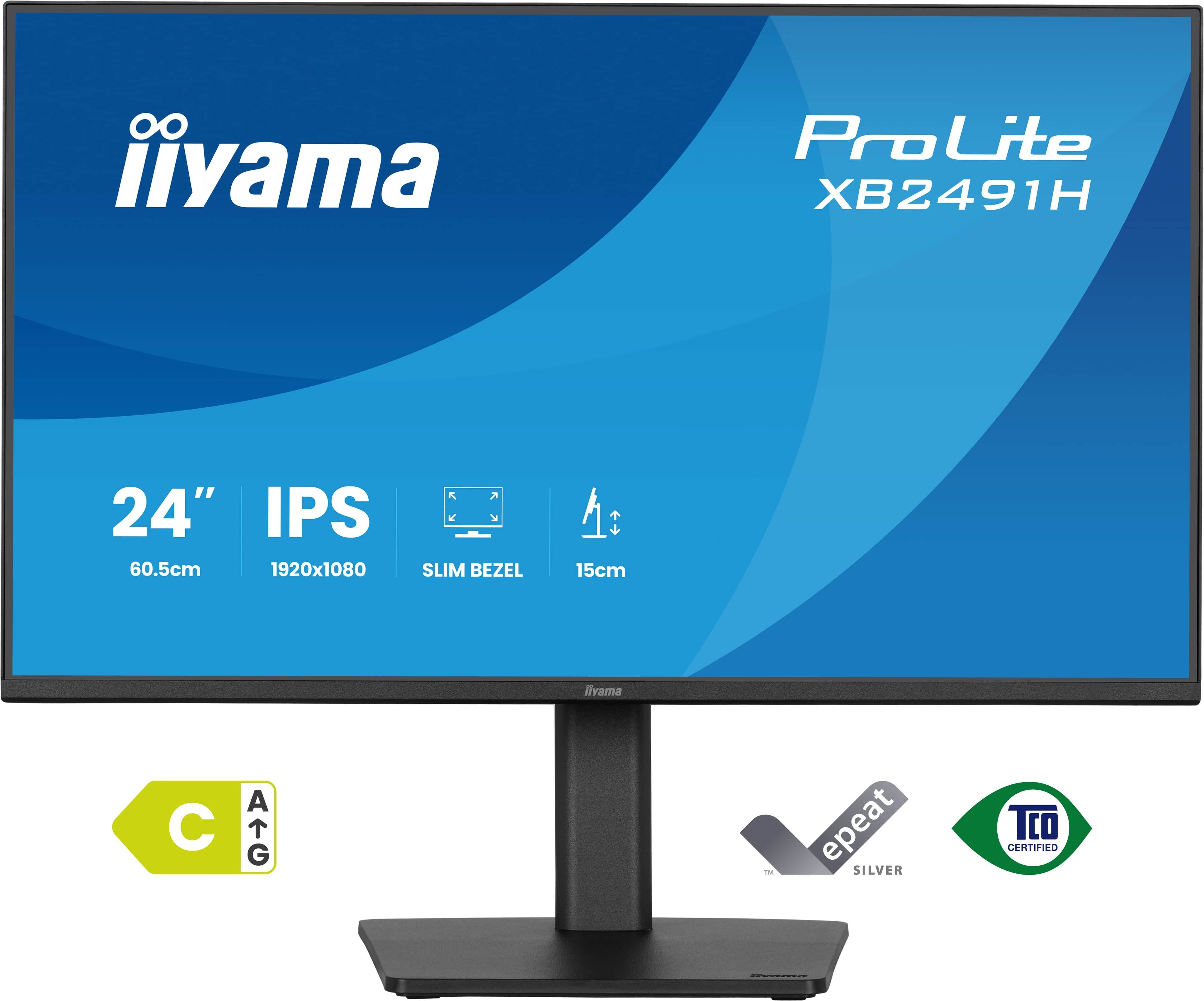 Monitor Iiyama  23,8" Xb2491h-B1 16:9 Hdmi+Dp Ips
