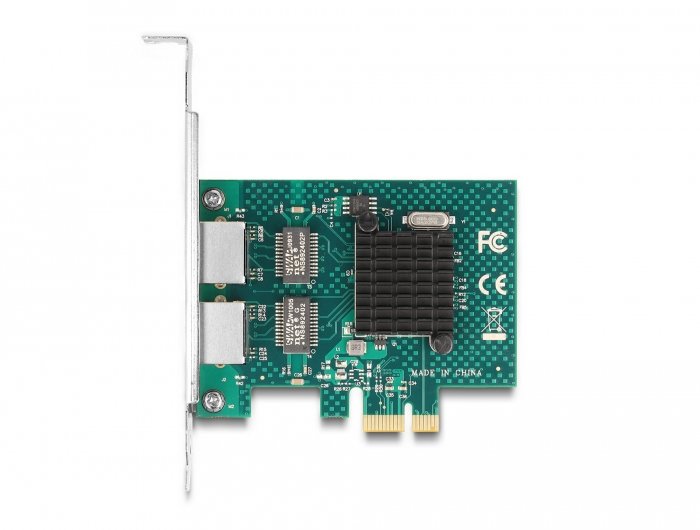 Delock 88206 Tarjeta Pci Express X1 A 2 X Rj45 Gigabit Lan