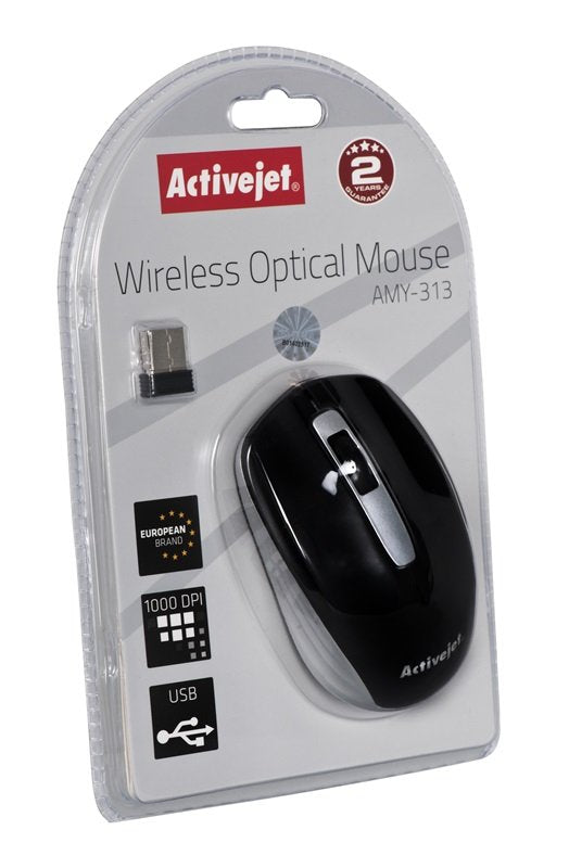 Activejet Amy-313 Ratón Rf Inalámbrico Óptico 1200 Dpi Ambidextro