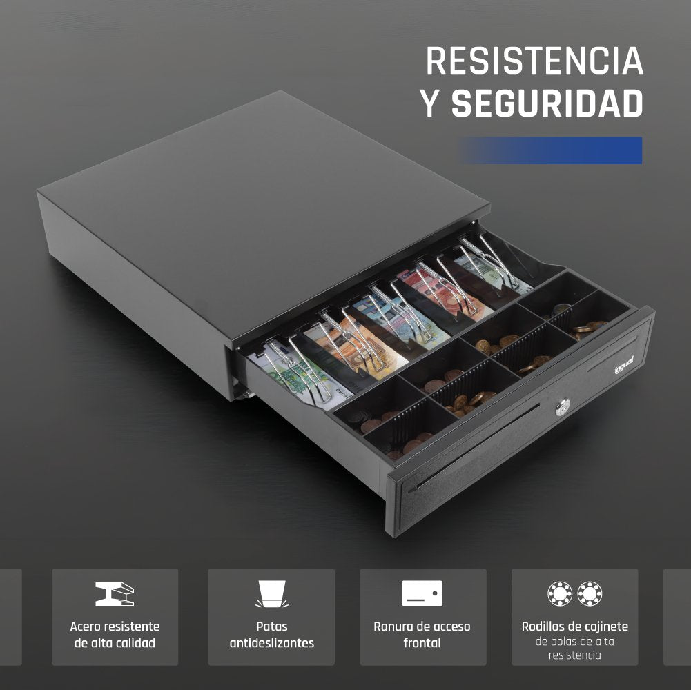 EAN 8435364316344 - iggual IRON-50 Cajón de efectivo automático y manual imagen 6
