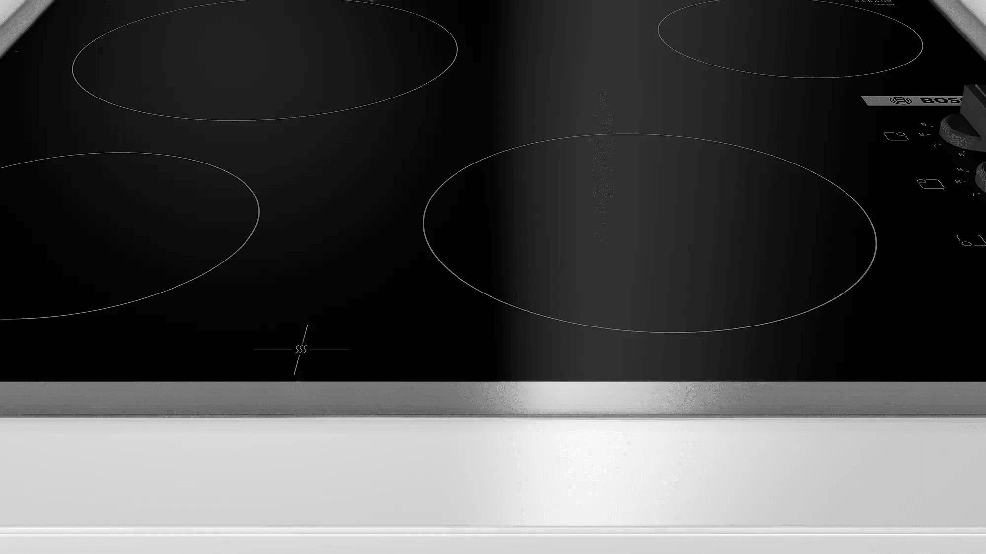 EAN 4242005283224 - Bosch Serie 2 PKE645CA2E hobs Negro, Acero inoxidable Integrado 60 cm Cerámico 4 zona(s) imagen 2