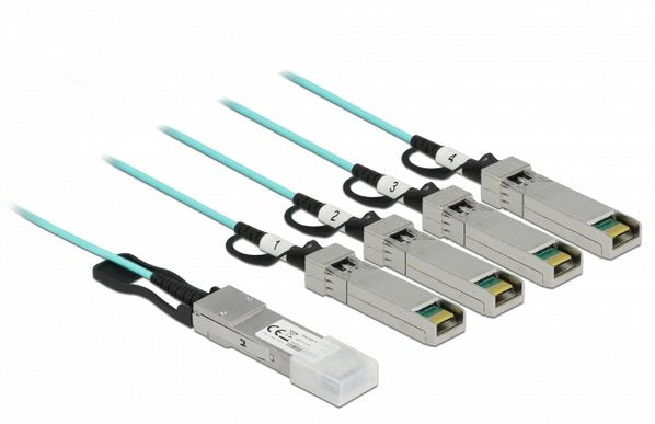 Delock Aktives Opticos Cable Qsfp+ Zu 4 X Sfp+ 3 M