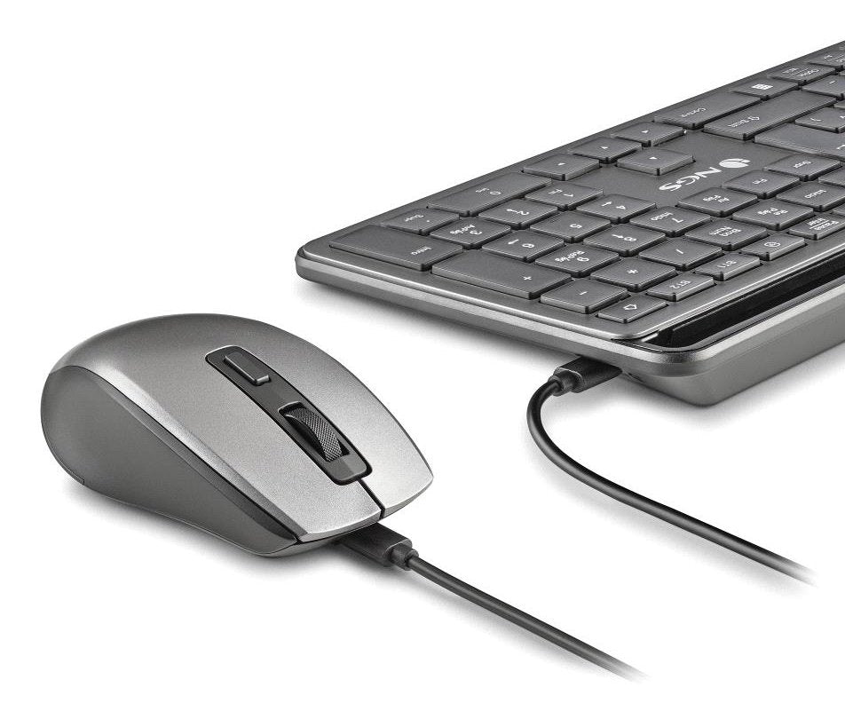 EAN 8435430625011 - NGS ECLIPSE teclado Ratón incluido Hogar / Oficina RF Wireless + Bluetooth QWERTY Inglés Gris imagen 6