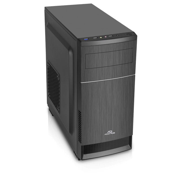 Caja Minitorre Micro Atx Advance Impulse (Negro) Con Fuente De Alimentación 350w
