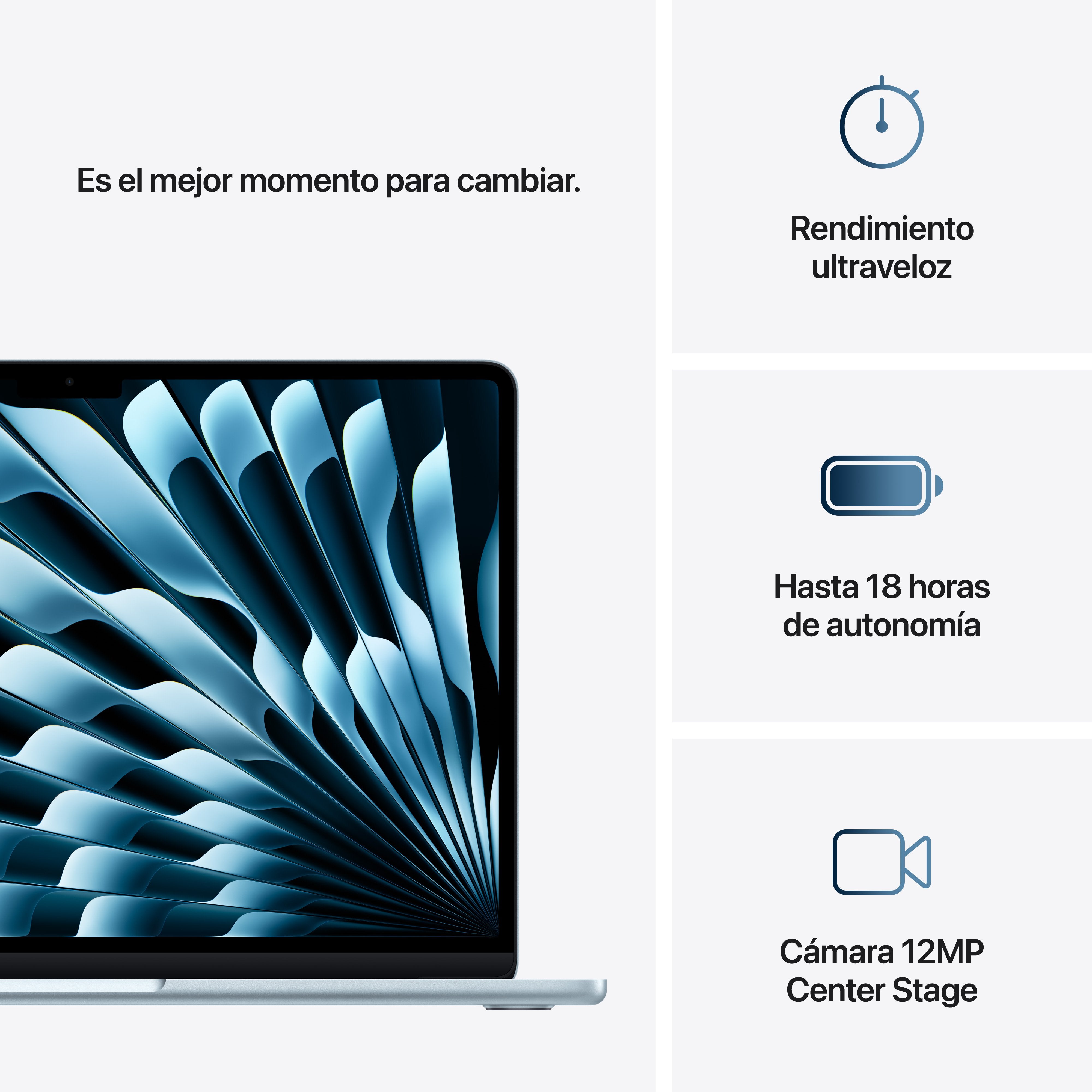 EAN 0195949890444 - Apple MacBook Air Apple M M4 Portátil 34,5 cm (13.6") 16 GB 256 GB SSD Wi-Fi 6E (802.11ax) macOS Sequoia  imagen 10