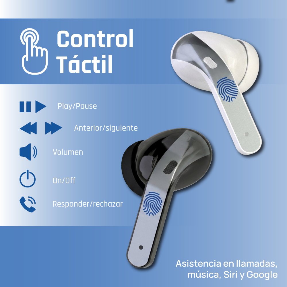 EAN 8435364319352 - iggual True Sound True Wireless Stereo (TWS) Dentro de oído Llamadas/Música Blanco imagen 12
