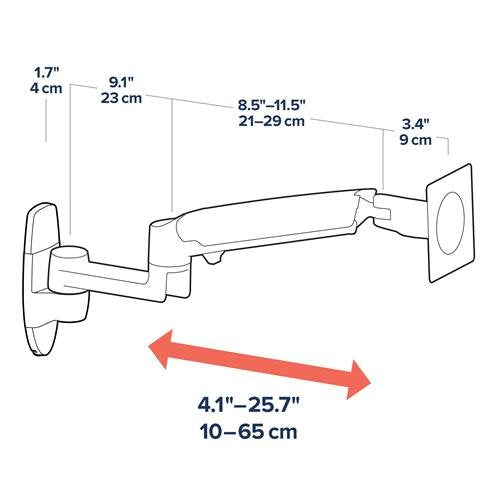 Ergotron Lx Monitor Arm, Soporte Monitor 34"&11,3kg 45-243-216