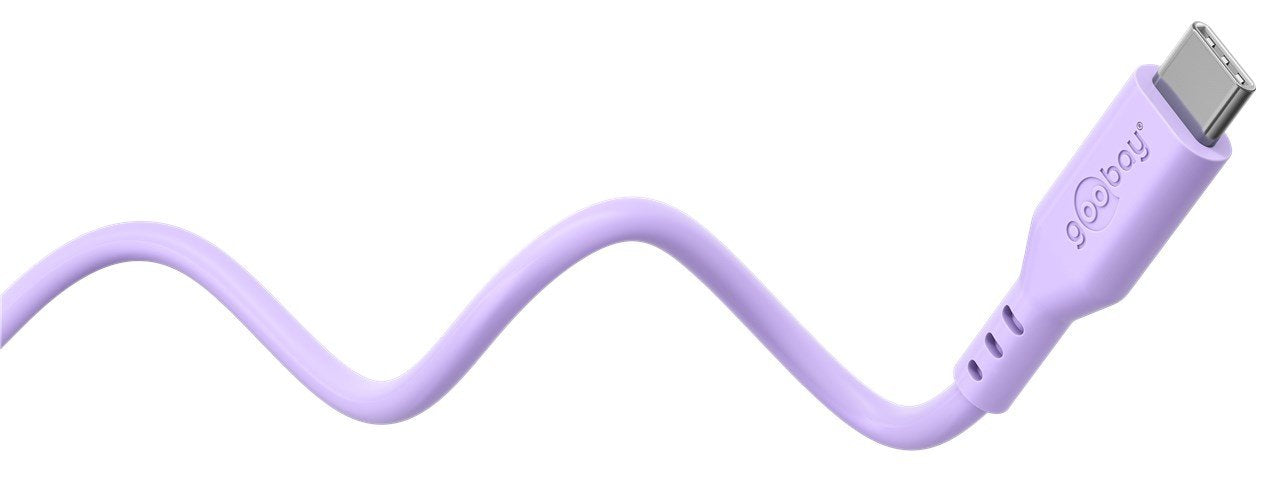 Goobay Usb-C Silicone Cable, 1.5 M, Purple
