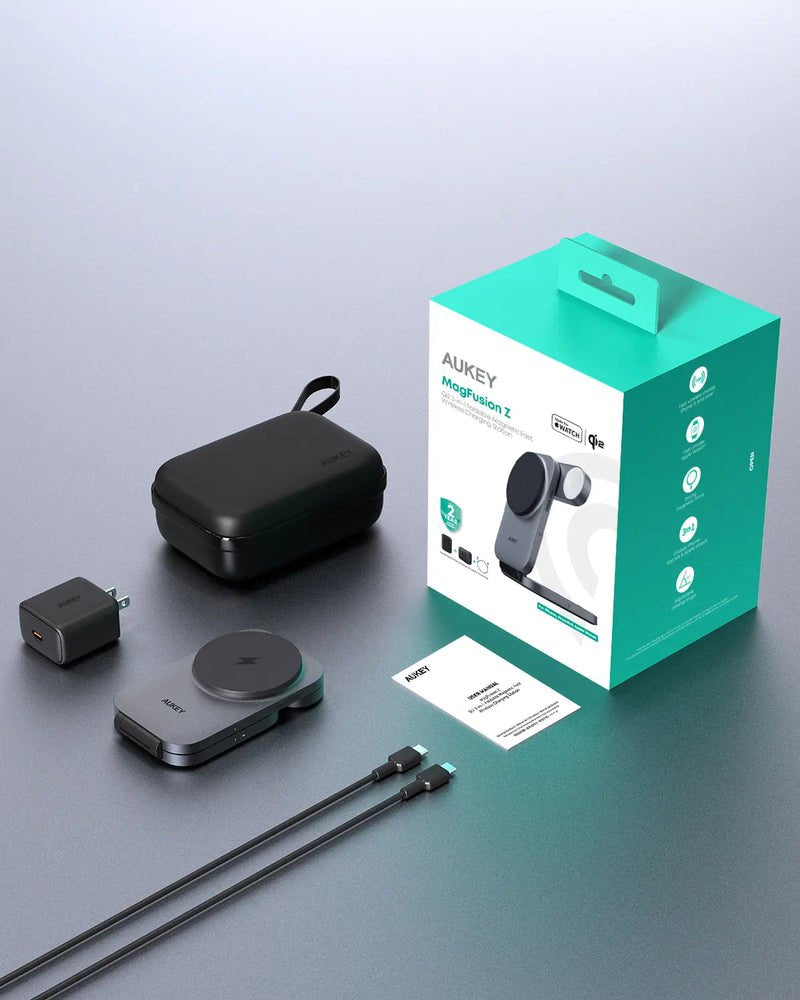 EAN 0689323787432 - AUKEY LC-MC312 cargador de dispositivo móvil Smartphone, Reloj inteligente, Auriculares Gris, Negro USB C imagen 2