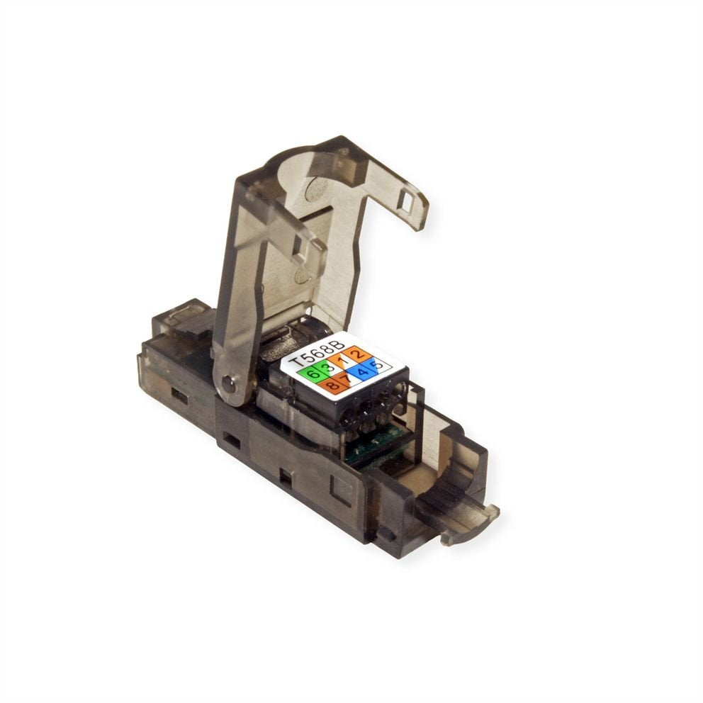 EAN 7630049610088 - VALUE 26.99.0372 conector RJ45 Negro, Transparente imagen 2