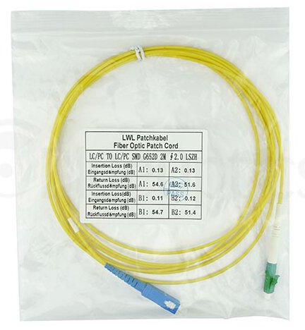 EAN 4063232051888 - BlueOptics SFP2122BU1MX Cable de fibra óptica e InfiniBand LC SC Amarillo imagen 8