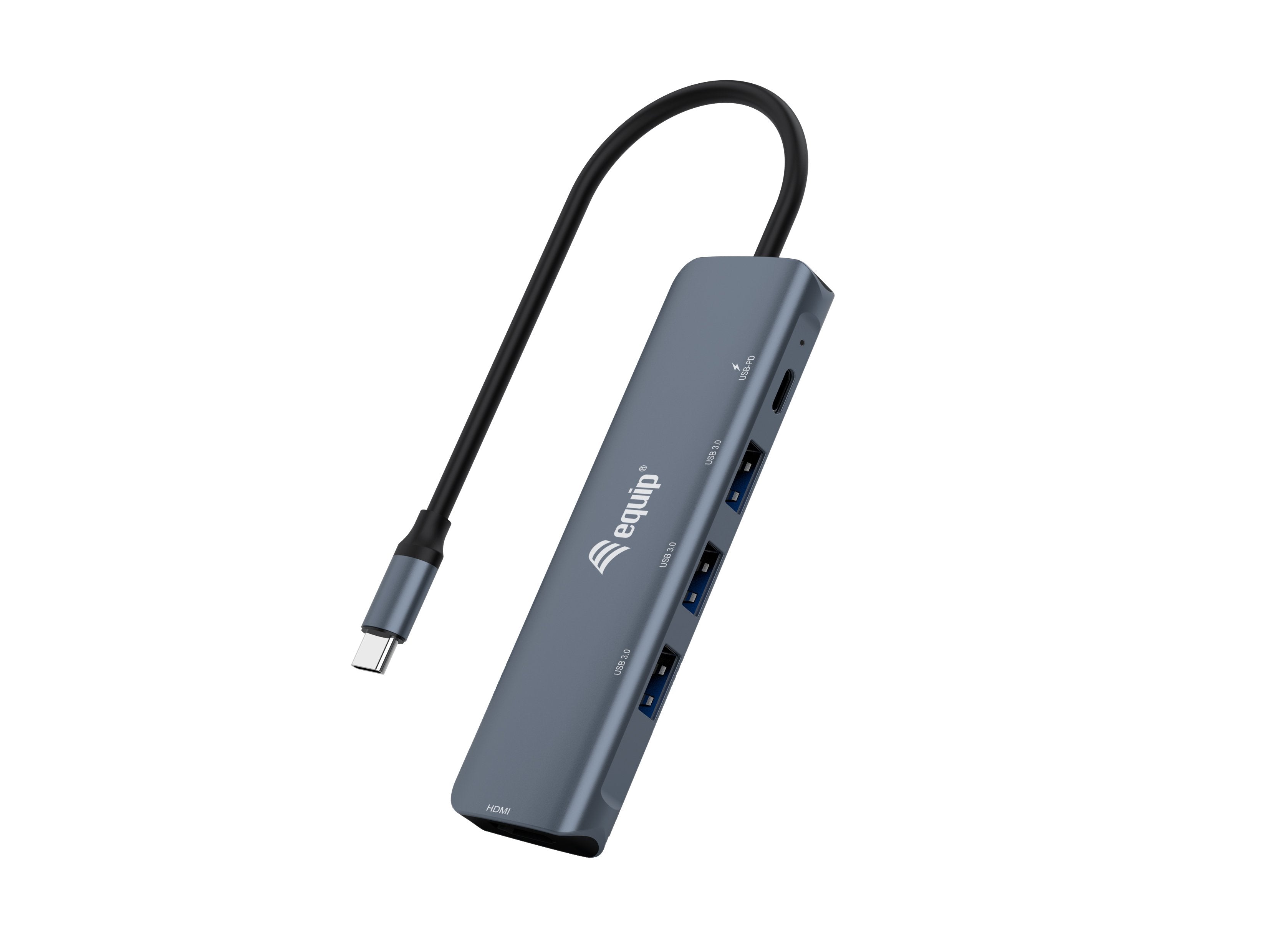 Equip Adaptador Usb-C -> Hdmi,Usb3.0,Pd        4k30hz 0.15m Gr