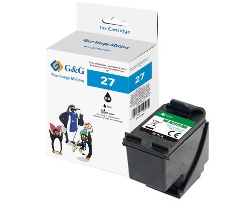 G&G Tinta Compatible Hp 27 C8727ae Xl-Negro