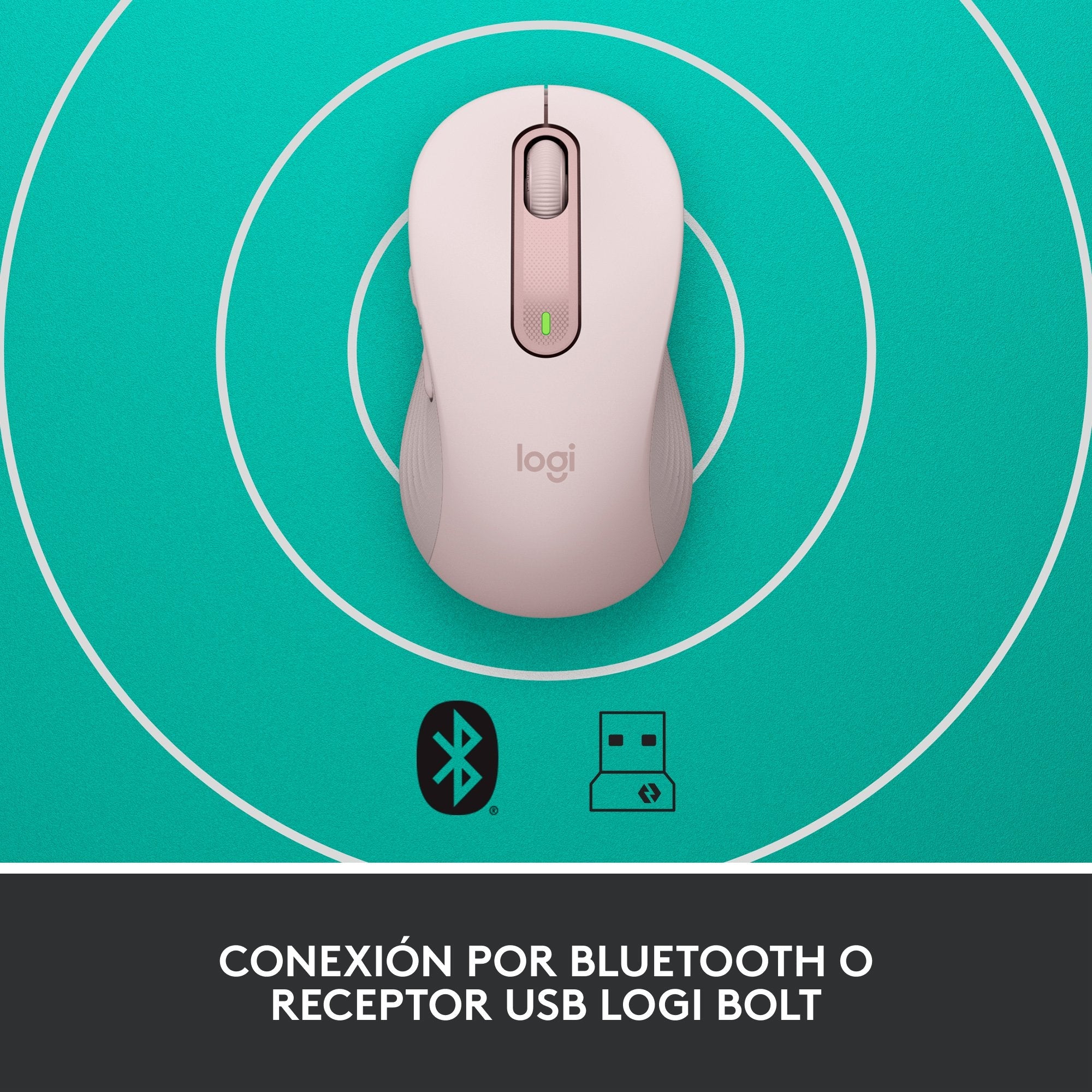 Logitech Raton Inalambrico Signature M650 Rosa 910-006237