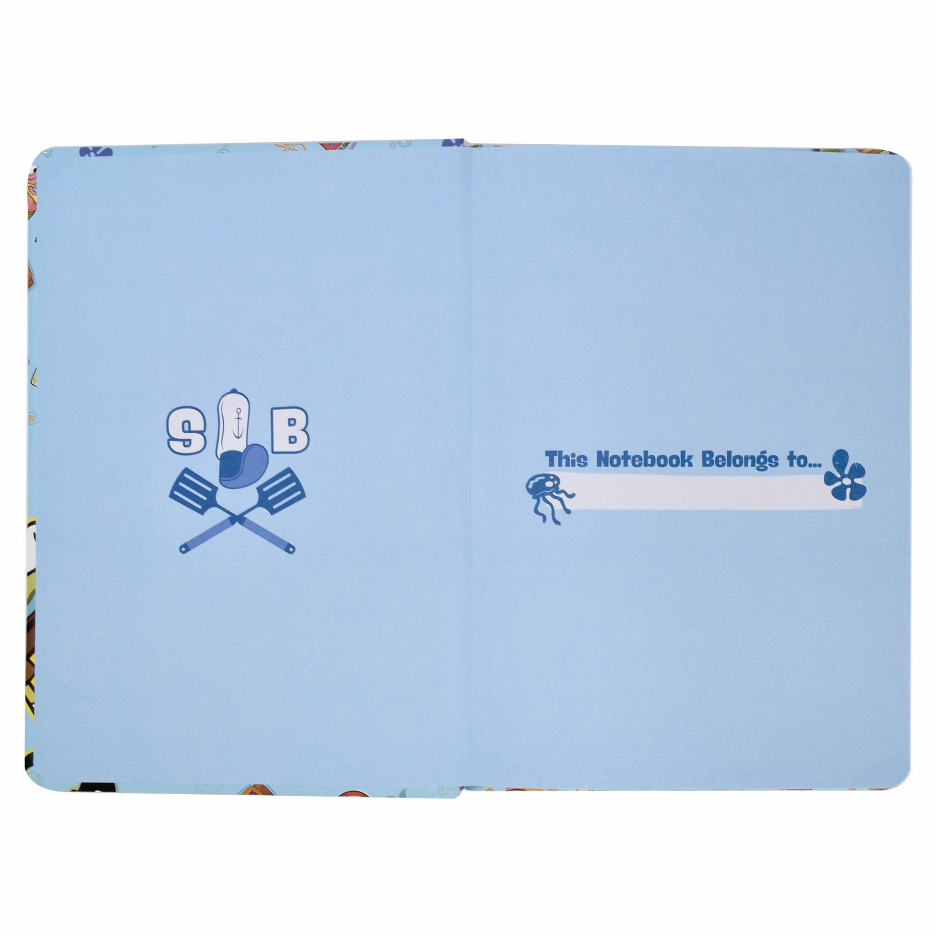 Thumbs Up Spongebob Cuaderno Y Block A5 80 Hojas Azul Claro, Multicolor