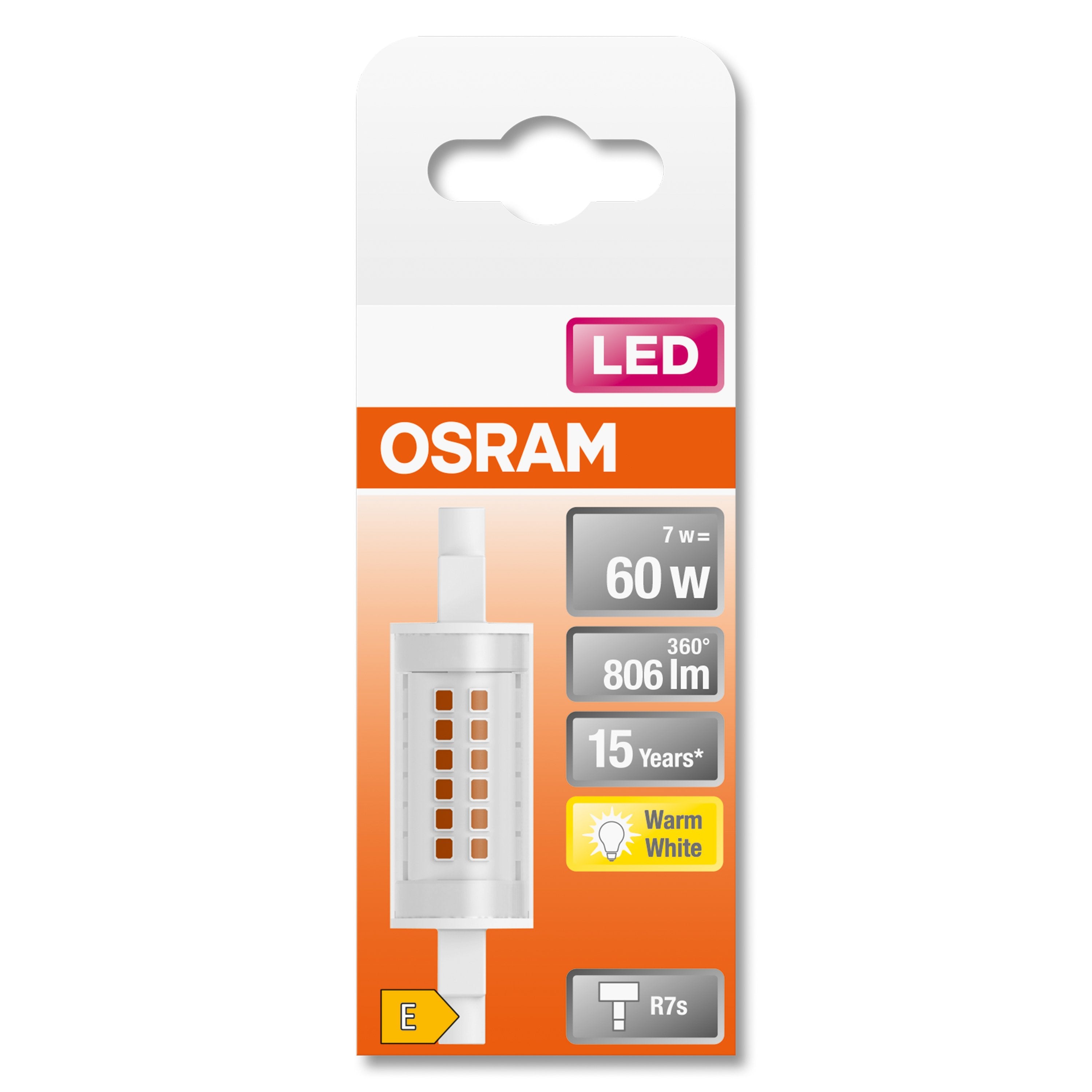 Osram Led Slim Line R7s 7w 806 Lm