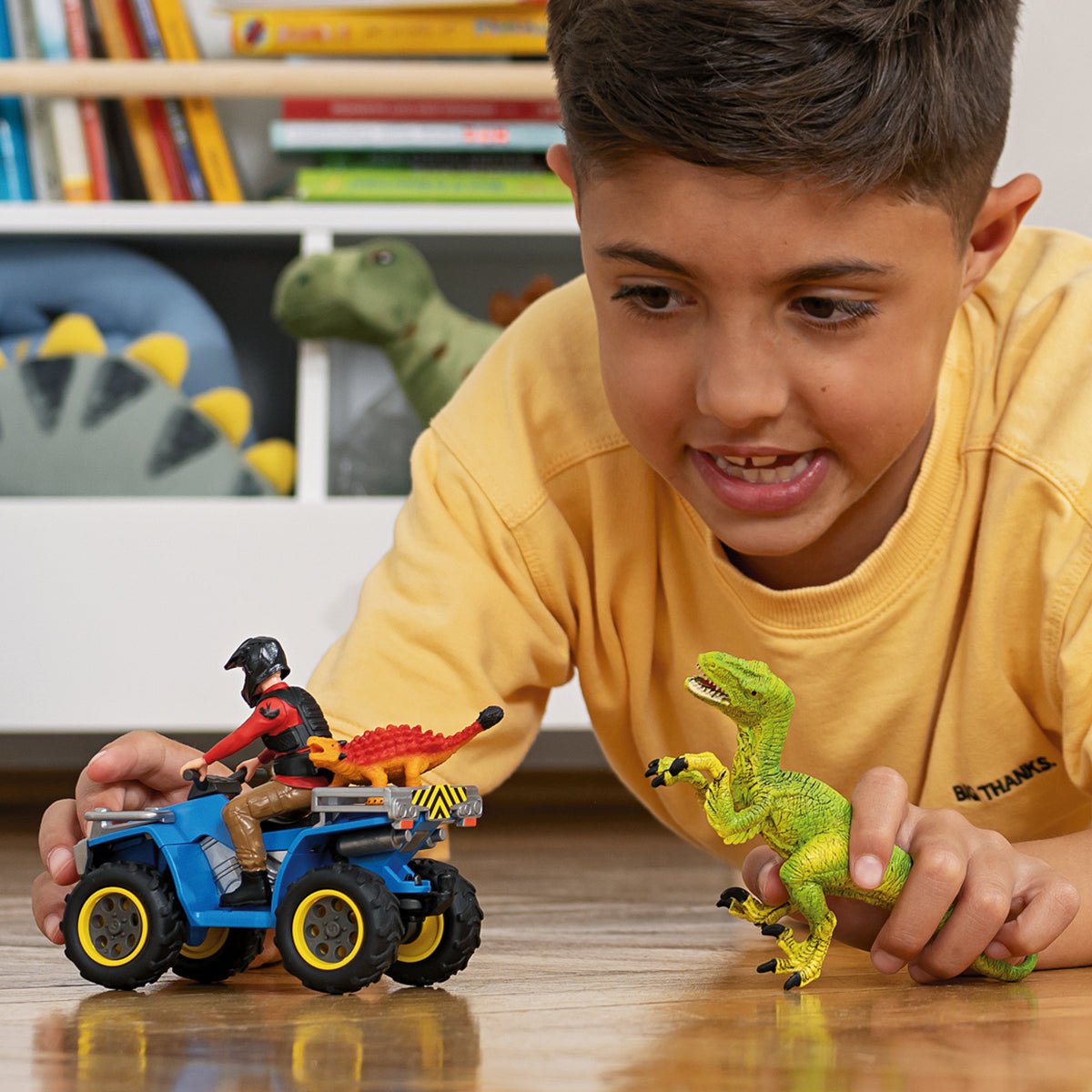 Schleich Dinosaurs         41466 Quad Escape From Velociraptor