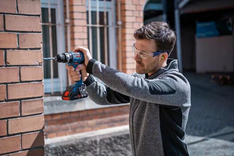 Bosch Taladro De Impacto Inalámbrico Gsb 18v-90 C Professional, 18volt 06019k6104