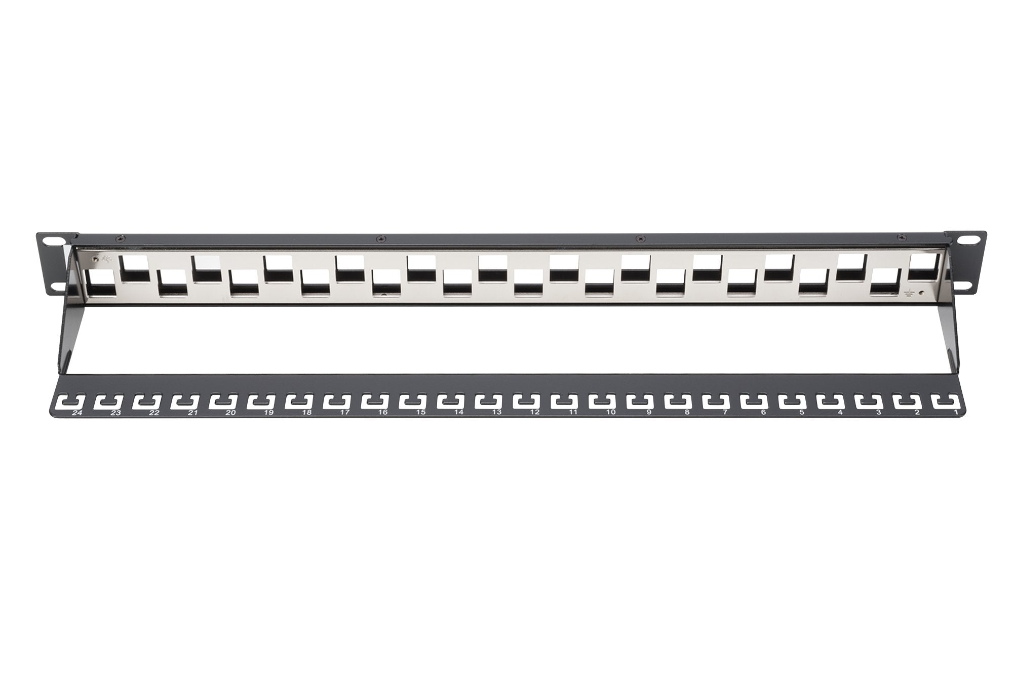 Digitus Patch Panel 1u 24 Puertos Modular Blindado Negro
