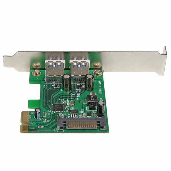Startech Tarjeta Pci Express 2 Puertos Usb 3.0 Superspeed Uasp Alimentacion Sata Adaptador Interno