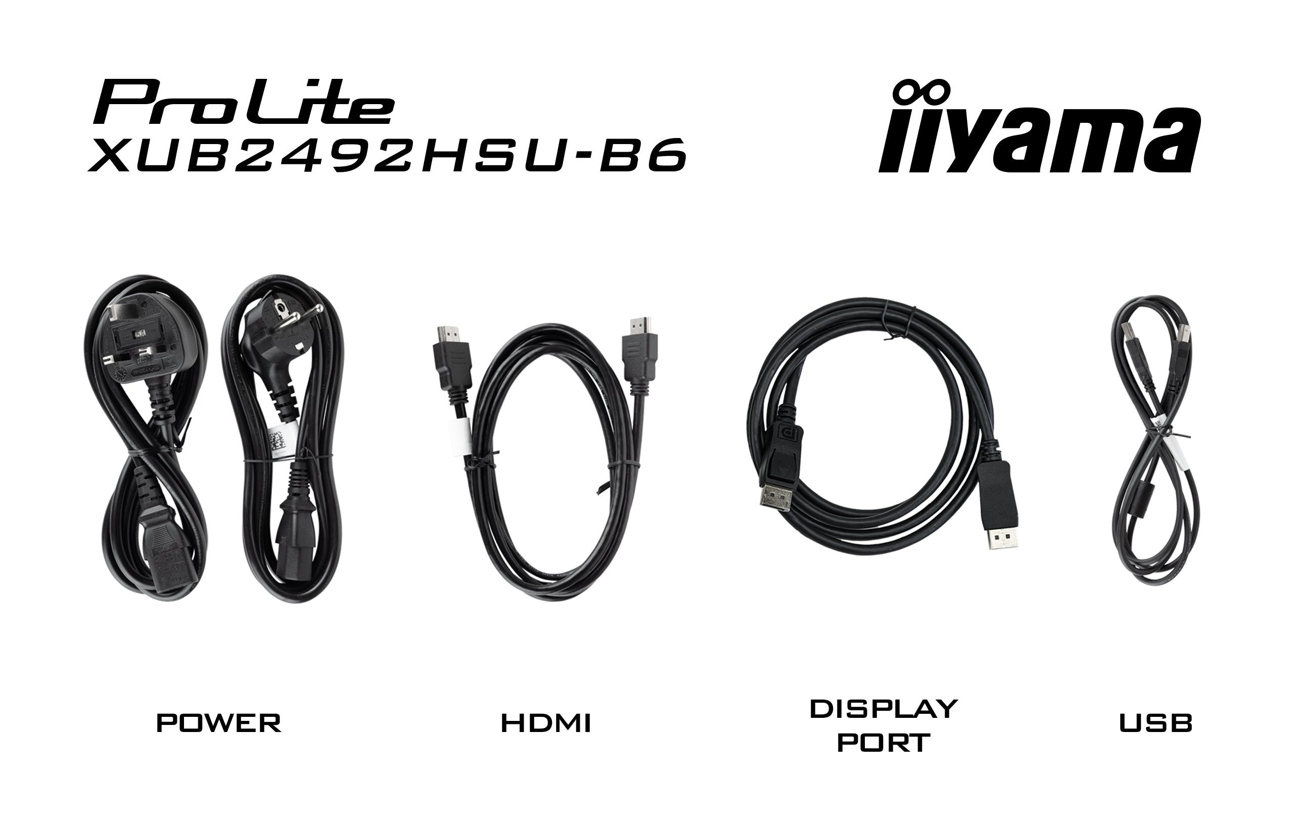 EAN 4948570122578 - iiyama XUB2492HSU-B6 pantalla para PC 60,5 cm (23.8") 1920 x 1080 Pixeles Full HD LED Negro imagen 9