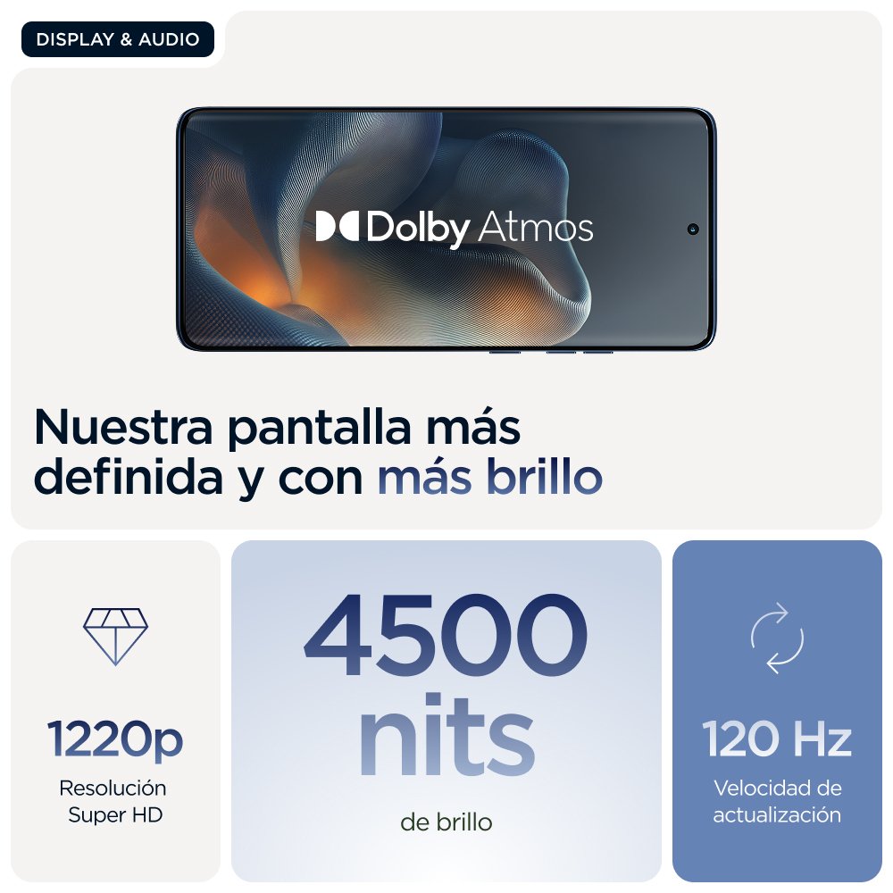 EAN 0840023287084 - Motorola edge 60 16,9 cm (6.67") SIM doble Android 15 5G USB Tipo C 8 GB 256 GB 5200 mAh Azul imagen 6