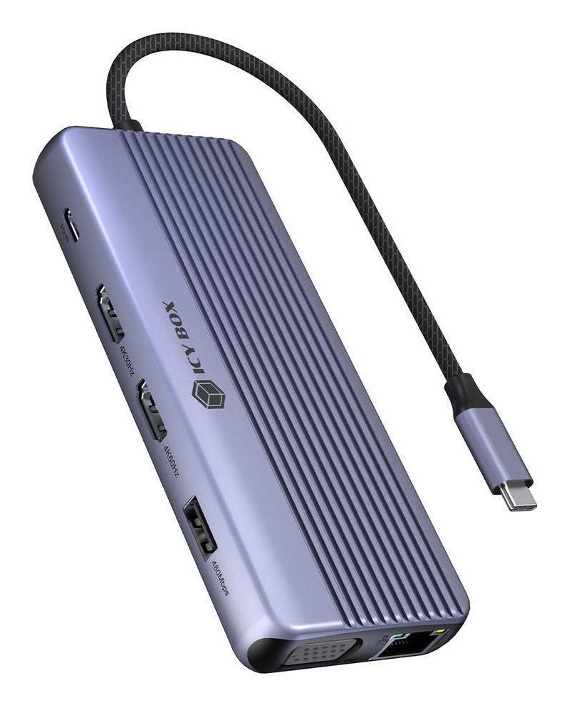 EAN 4250078175247 - ICY BOX IB-DK4062-CPD Alámbrico USB 3.2 Gen 1 (3.1 Gen 1) Type-C Antracita imagen 1