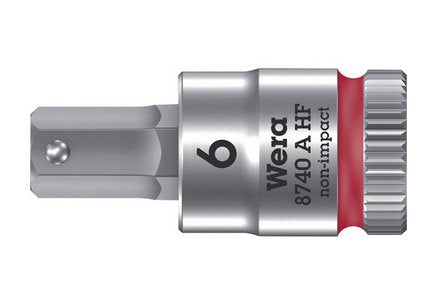 Wera 05003337001 - Conector Hembra - 1/4" - Métrico - 1 Cabeza/Koepfe