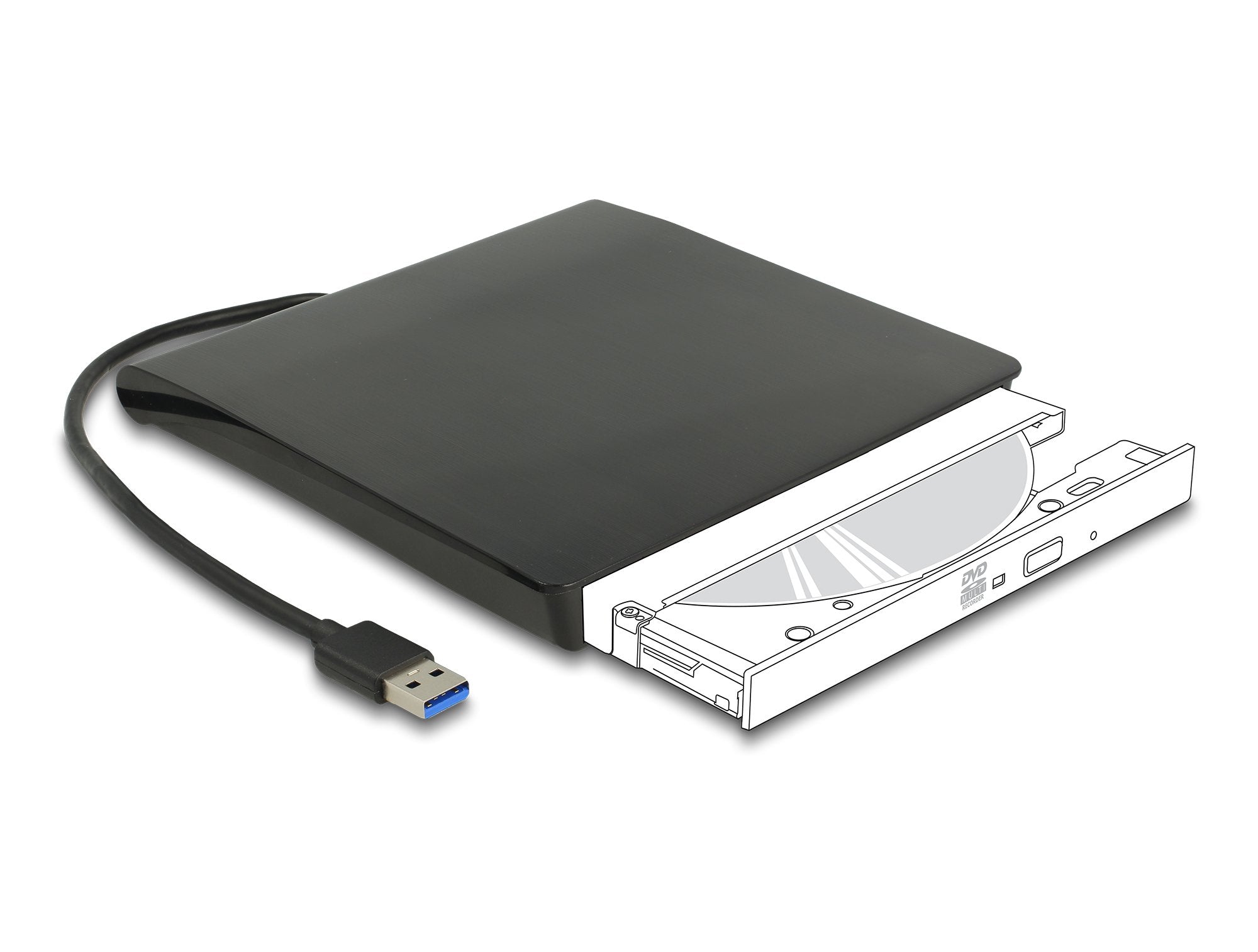 EAN 4043619426362 - DeLOCK 42636 caja para disco duro externo Caja de disco duro (HDD) Negro 5.25" imagen 3