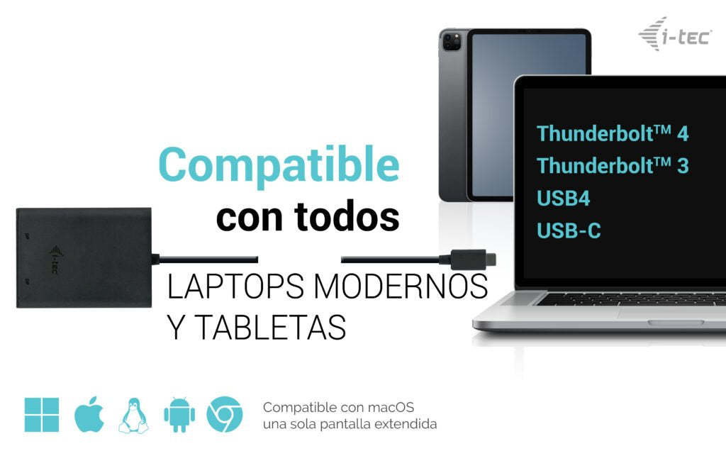 EAN 8595611706554 - i-tec C31DUAL4K60DP Adaptador gráfico USB 7680 x 4320 Pixeles Negro imagen 9