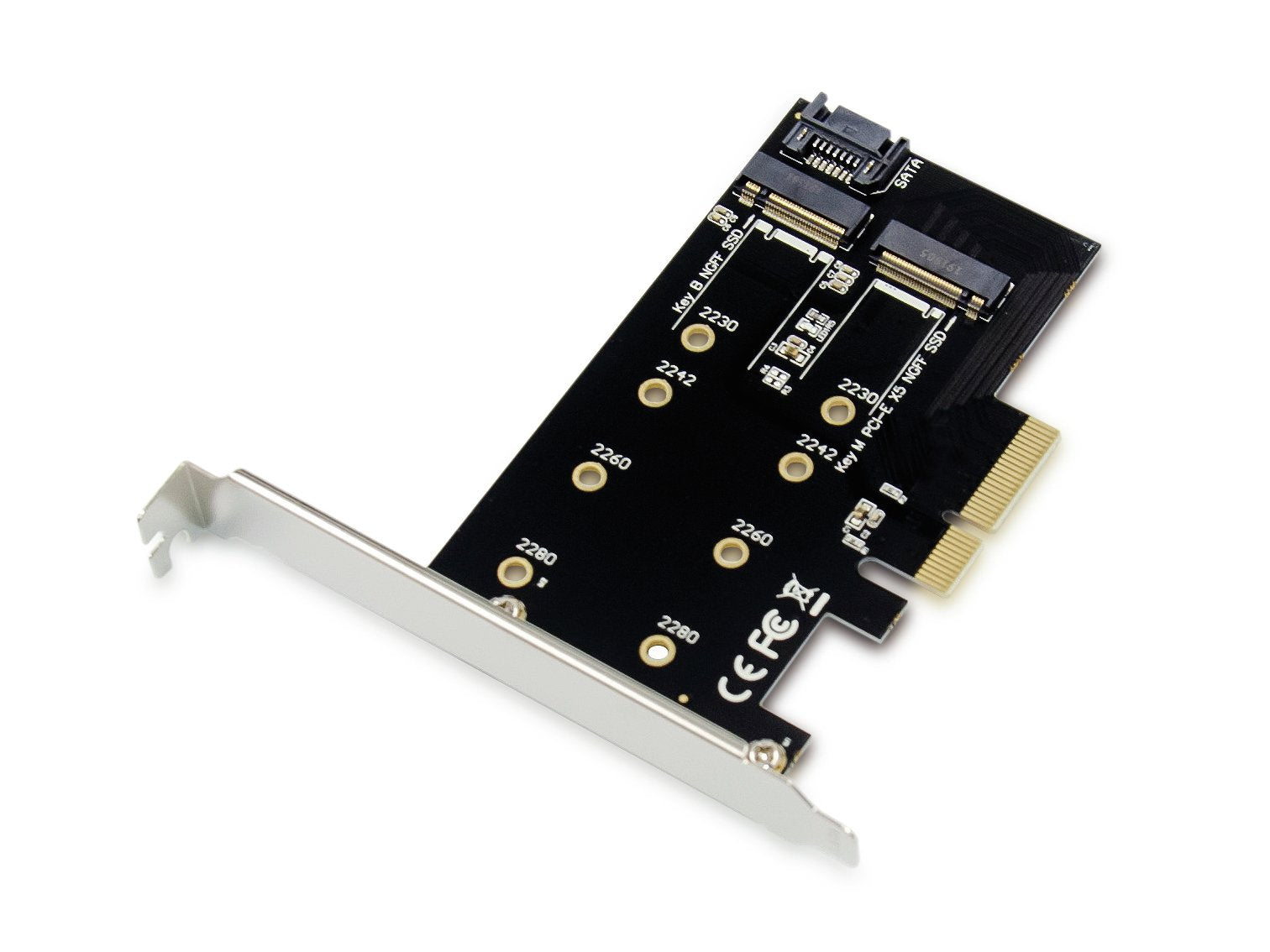 Conceptronic Pci Express Card 2-In-1 M.2 Ssd Emrick  Schwarz