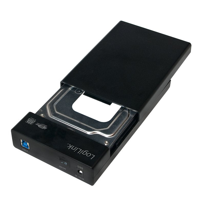 Logilink Caja Externa Hdd 3.5 Usb 3.0 Sata Sin Tornillos Negro Ua0276