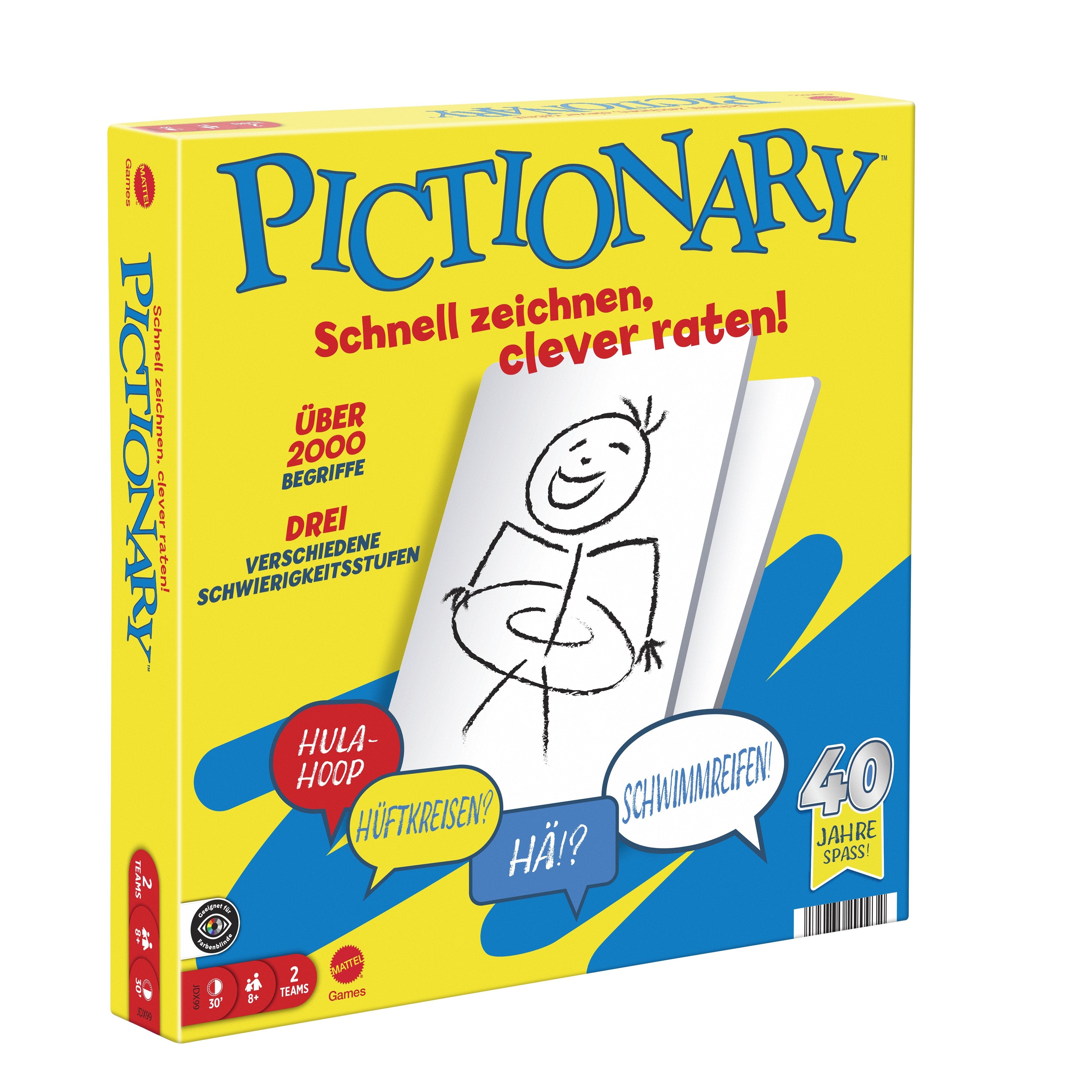 Mattel Pictionary, Juego De Mesa Jdx99