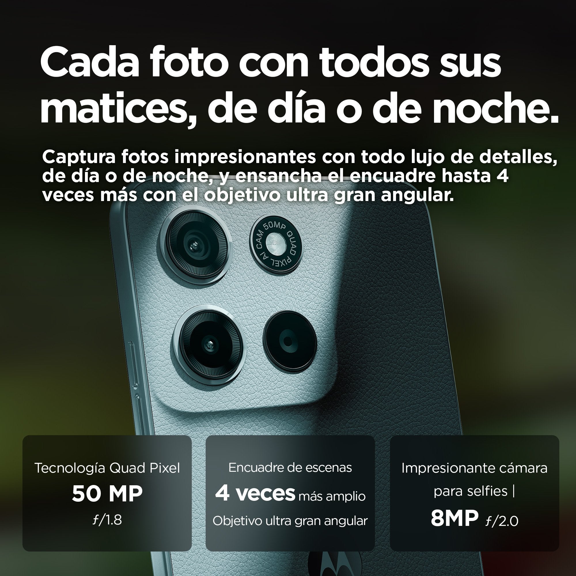 EAN 840023291227 - Motorola moto g15 17,1 cm (6.72") SIM doble Android 15 4G USB Tipo C 4 GB 128 GB 5200 mAh Azul claro imagen 7
