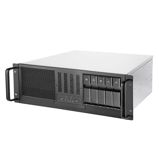 Silverstone  Sst-Rm41-H08, Chasis Servidor Con Factor De Forma 4u, 5 X 3,5Cambiables En Caliente Y 3 X 5,25
