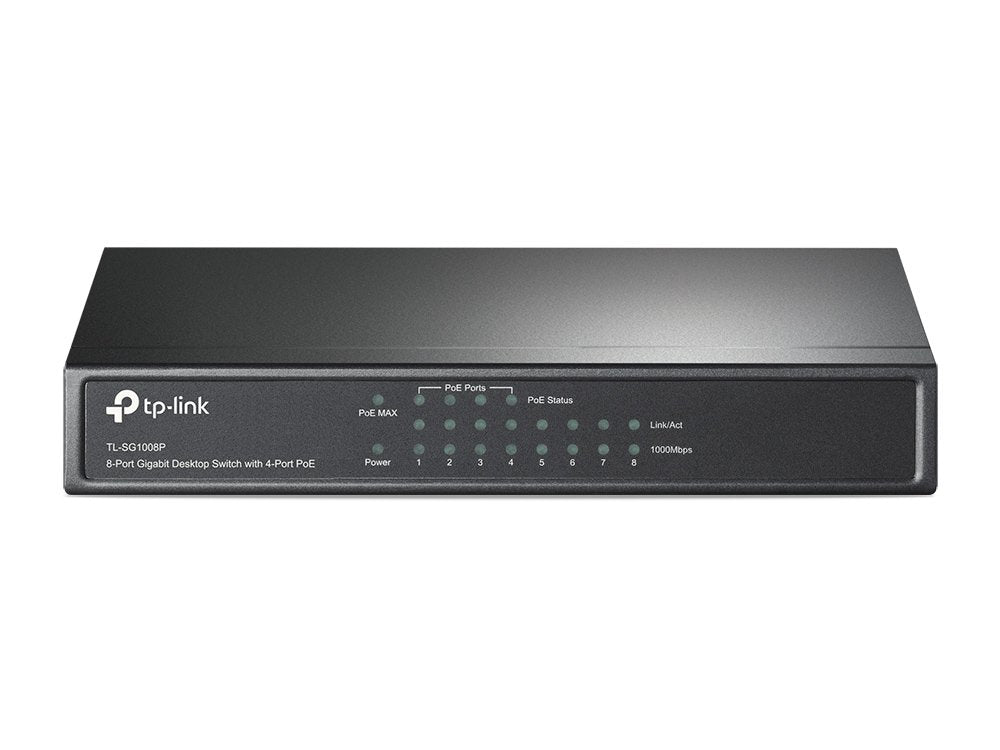 Tp Link Switch Tl-Sg1008p 8 Puertos Gigabyt + 4 Puertos Poe