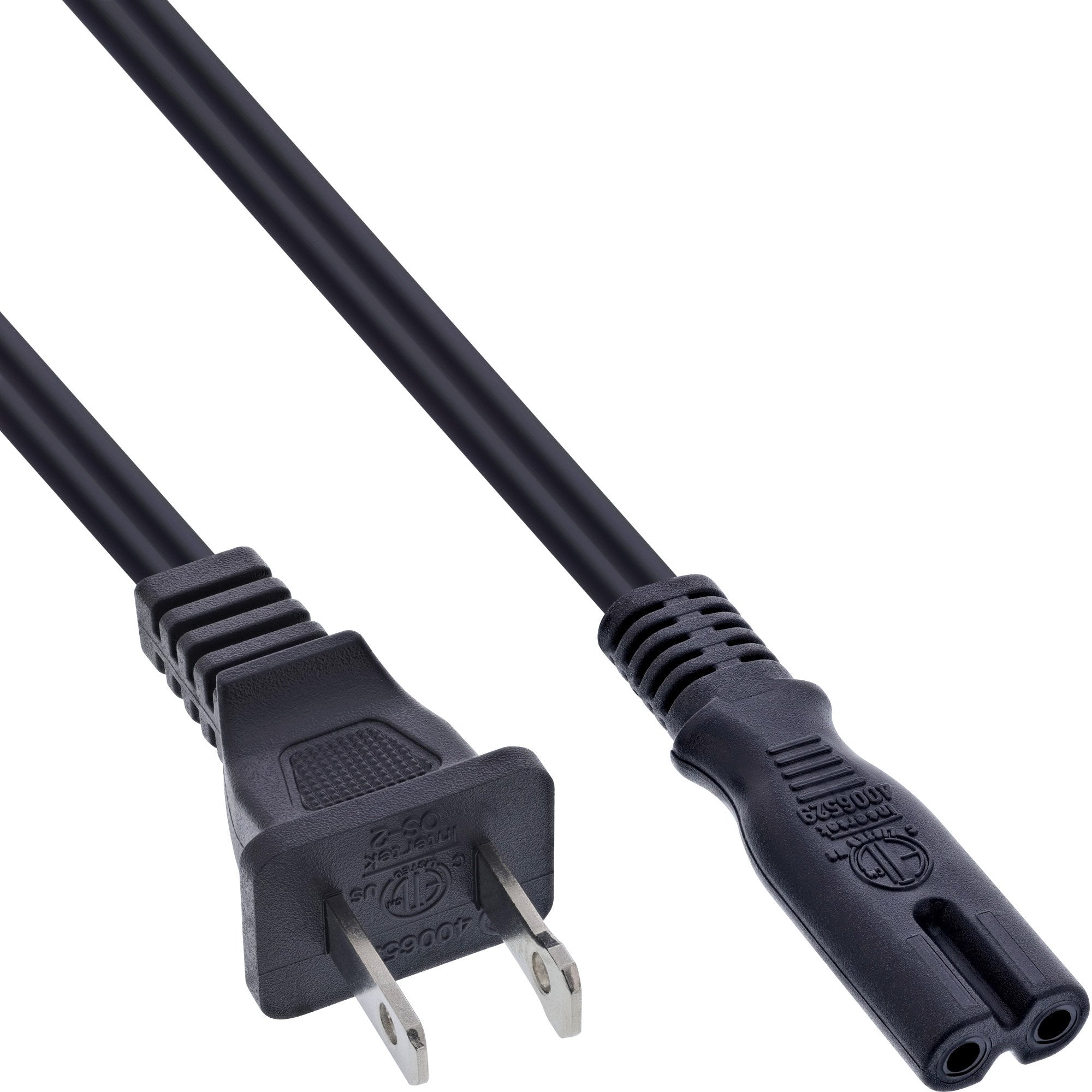 Cable De Alimentación Inline Enchufe De Red Ee. Uu. A Enchufe Euro 8, 0,5 M