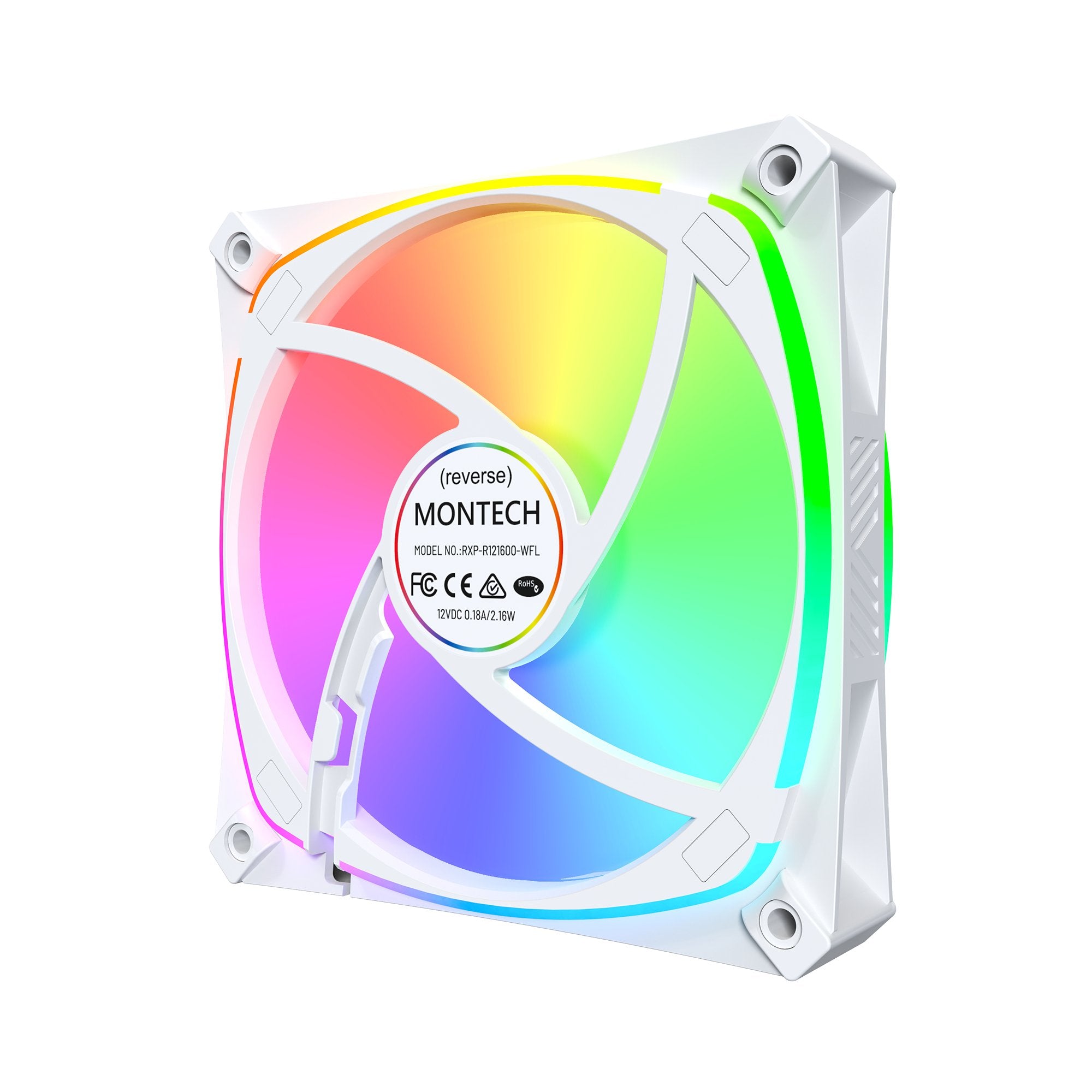 EAN 4710562746792 - Montech RX120 PRO Carcasa del ordenador Ventilador 12 cm Blanco 3 pieza(s) imagen 7