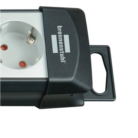 Brennenstuhl 1951540101 Base Múltiple 5 M 4 Salidas Ac Negro, Gris