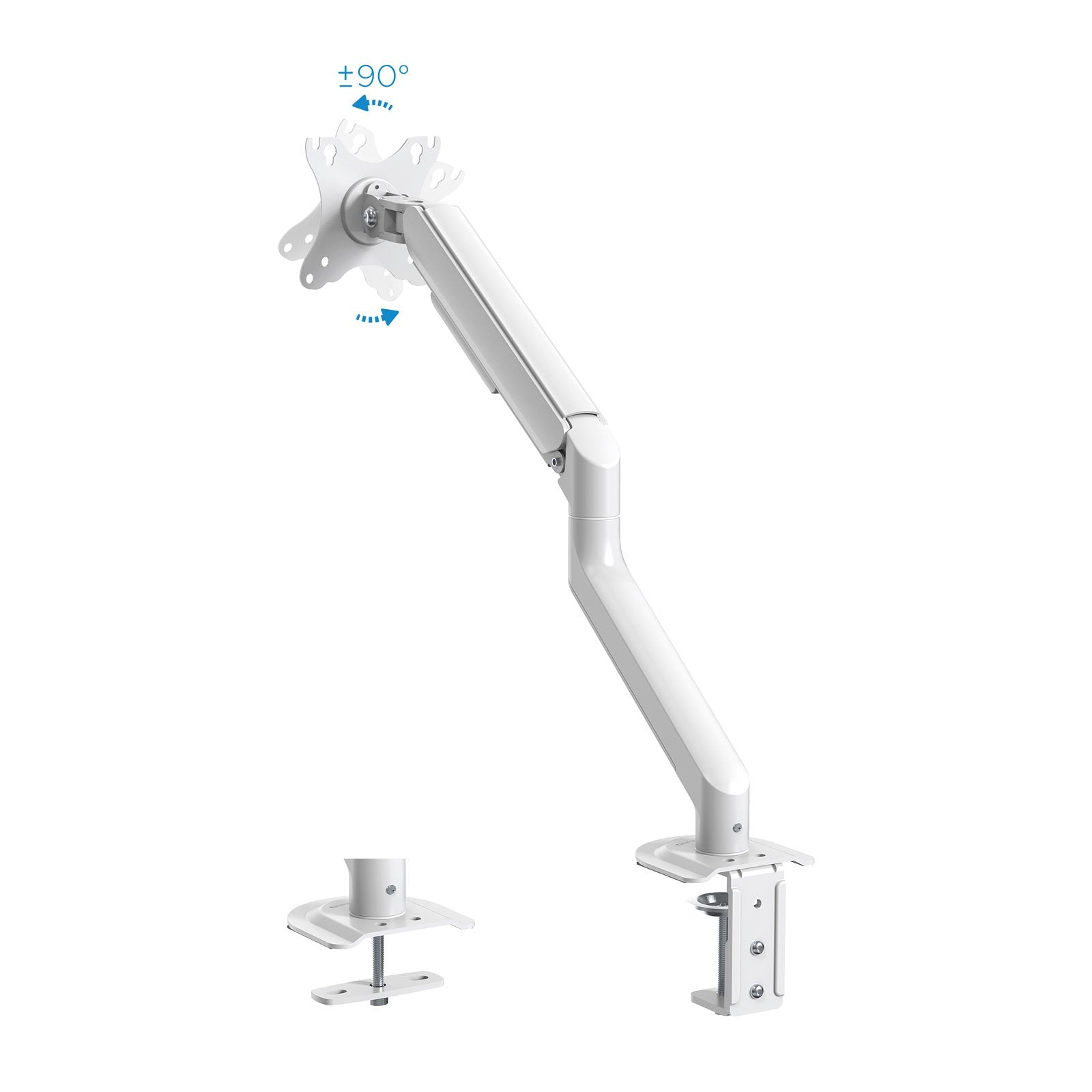 Tooq Soporte Mesa Pantallas Giratorio Inclinacion 1 Brazo 17-32" - Blanco