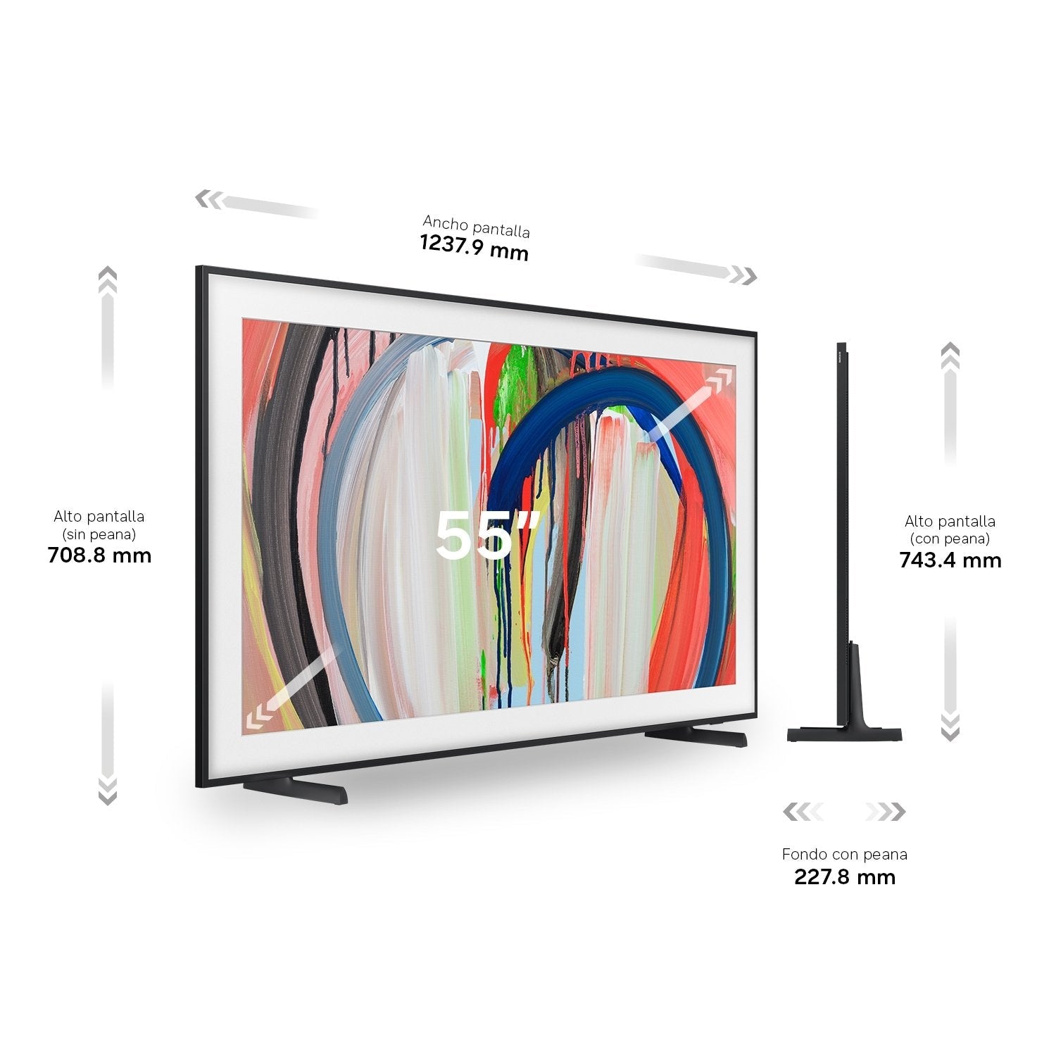 Televisor Samsung The Frame Tv 55" Ls03he 4k Sin Reflejos Vision Ai Smart Tv (2026)