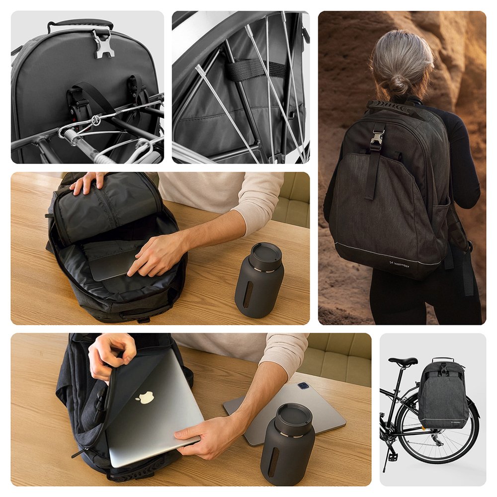Wozinsky Bicycle Luggage Carrier Bicycle Backpack With A Fra
