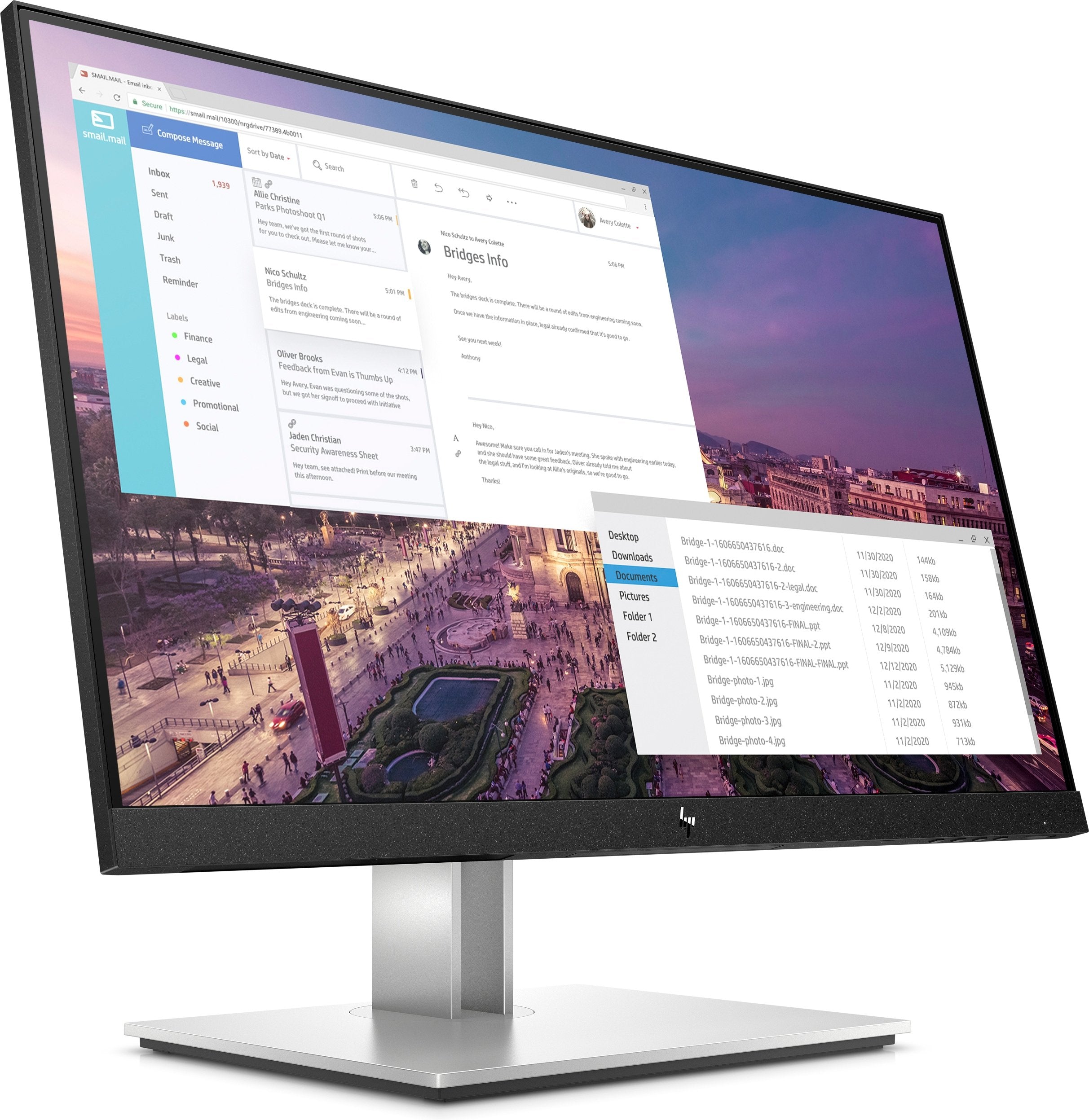 EAN 0194850079580 - HP E-Series E23 G4 FHD Monitor pantalla para PC 58,4 cm (23") 1920 x 1080 Pixeles Full HD LCD Negro, Plat imagen 3