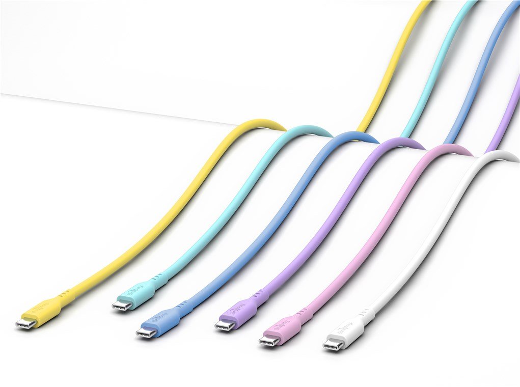 Goobay Usb-C Silicone Cable, 1.5 M, Turquoise