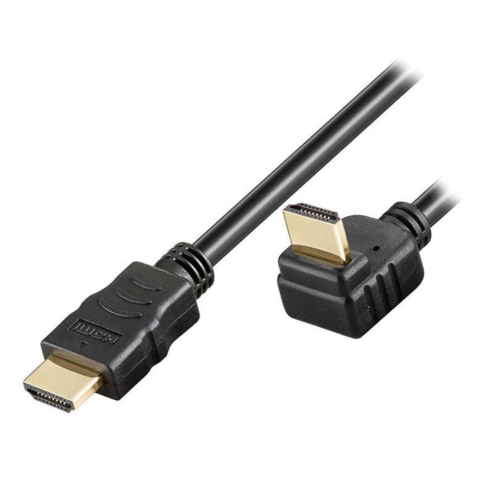 Cable  Techly Hdmi  High Speed Con Ethernet Gewinkelt 2m Sw