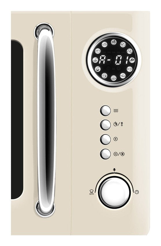 Horno Microondas Storio Eta321090040, 20 L, 700 W, 5 Programas, Beige.